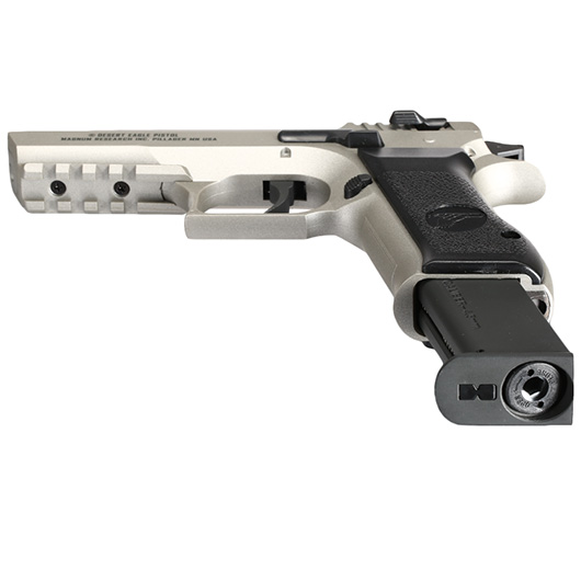 Baby Desert Eagle CO2 Luftpistole Kal. 4,5mm BB Non Blowback Metallschlitten silber Bild 5