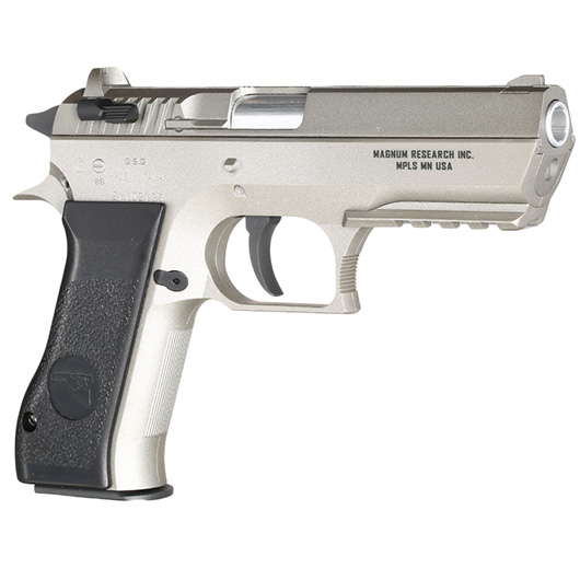 Baby Desert Eagle CO2-Luftpistole Kal. 4,5mm Stahl-BB NBB Metallschlitten silber Bild 6