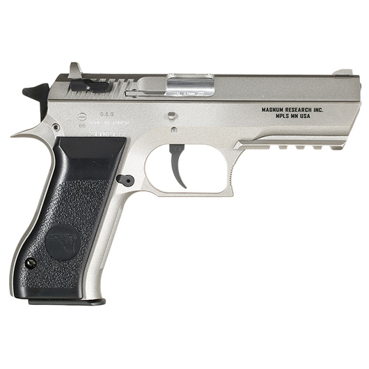 Baby Desert Eagle CO2 Luftpistole Kal. 4,5mm BB Non Blowback Metallschlitten silber Bild 7