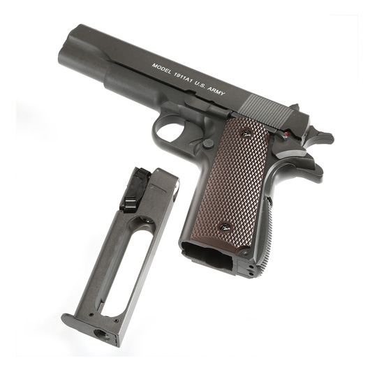 Auto-Ordnance/KWC 1911 CO2 Luftpistole Kal. 4,5mm Diabolo Metallschlitten grau Bild 4