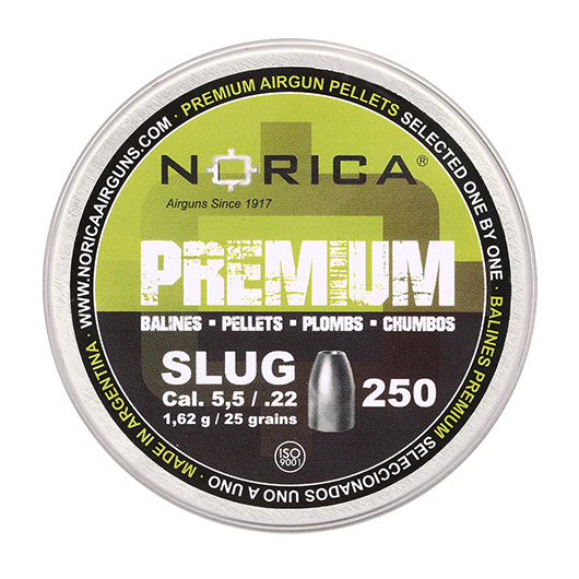 Norica Premium Diabolo Slug Kal. 5,5mm Hohlspitz 1,62g 250er Dose Bild 3