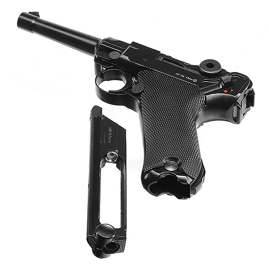 KWC P08 CO2 Luftpistole Kal. 4,5 mm BB Vollmetall Blowback schwarz Bild 5