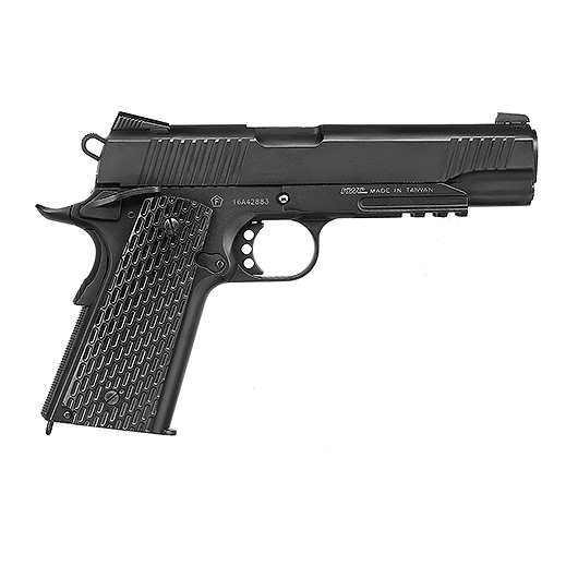 KWC M1911 Tactical CO2-Luftpistole Kal. 4,5 mm Stahl-BB Vollmetall Blowback schwarz Bild 3