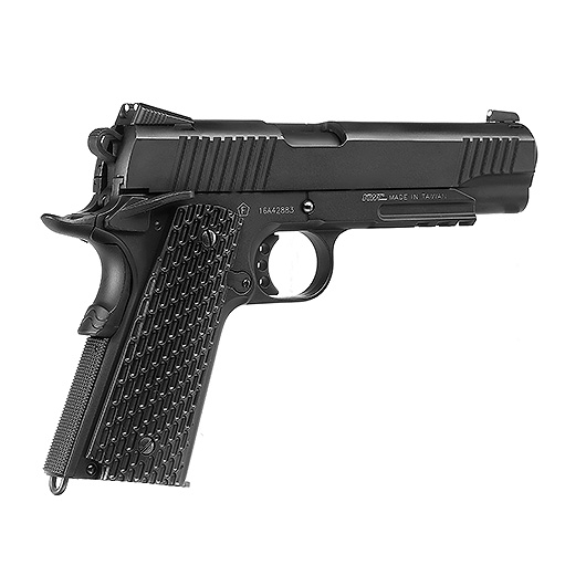 KWC M1911 Tactical CO2-Luftpistole Kal. 4,5 mm Stahl-BB Vollmetall Blowback schwarz Bild 7