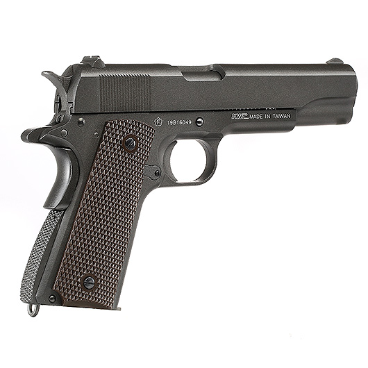 KWC M1911A1 Military CO2-Luftpistole Kal. 4,5 mm Stahl-BB Vollmetall Blowback Parkerized Bild 7