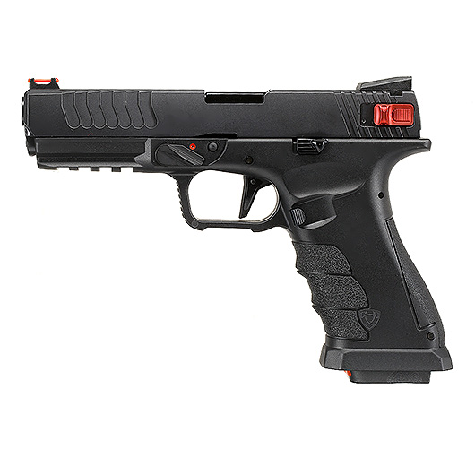 APS Shark CO2 Luftpistole Kal. 4,5 mm BB Metallschlitten Blowback schwarz
