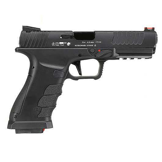 APS Shark CO2 Luftpistole Kal. 4,5 mm BB Metallschlitten Blowback schwarz Bild 3