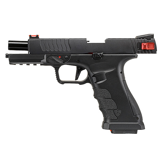 APS Shark CO2 Luftpistole Kal. 4,5 mm BB Metallschlitten Blowback schwarz Bild 4