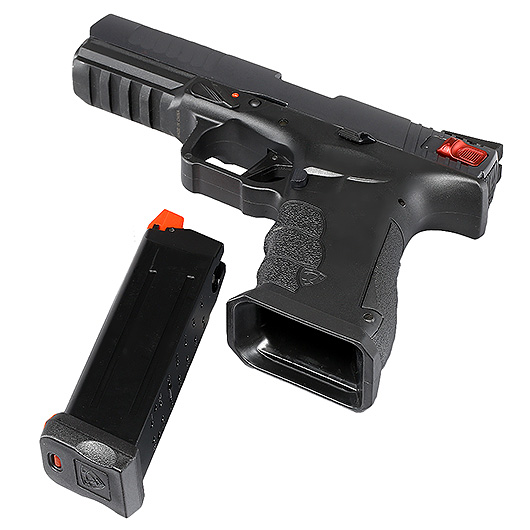 APS Shark CO2 Luftpistole Kal. 4,5 mm BB Metallschlitten Blowback schwarz Bild 5