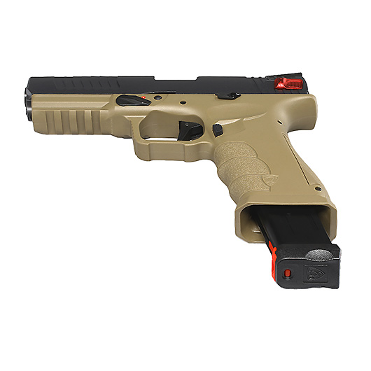APS Shark CO2 Luftpistole Kal. 4,5 mm BB Metallschlitten Blowback Dark Earth Bild 6
