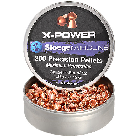 Stoeger X-Power 5,5mm Diabolos Rundkopf verkupfert 200 Stk