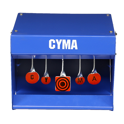 Cyma Zielkasten Zero - Auto-Mechanisches Airsoft Stahl Target blau Bild 1