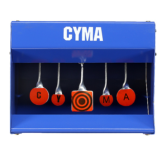 Cyma Zielkasten Zero - Auto-Mechanisches Airsoft Stahl Target blau Bild 2