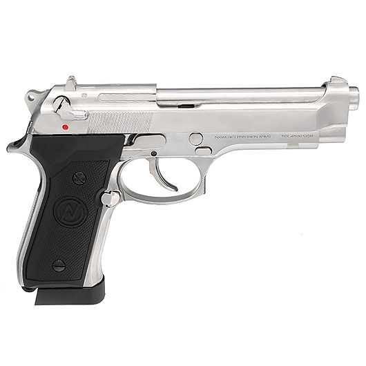 NxWerks NX 92 Premium CO2 Luftpistole Kal. 4,5mm BB Metallschlitten Blowback chrom Bild 4