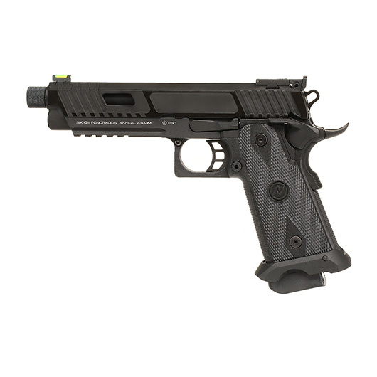 NxWerks NX1911 Pendragon CO2-Luftpistole Kal. 4,5mm Stahl-BB Blowback Metallschlitten schwarz