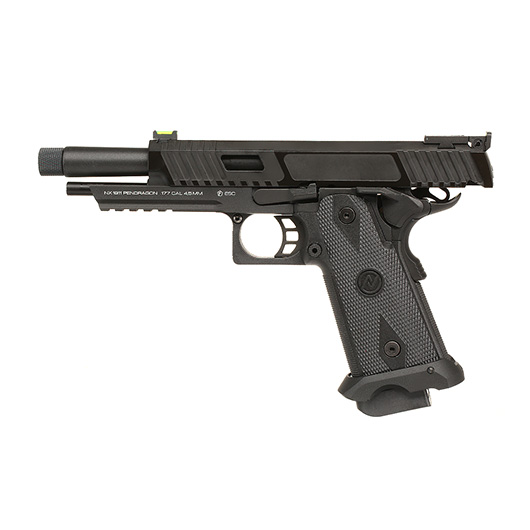 NxWerks NX1911 Pendragon CO2-Luftpistole Kal. 4,5mm Stahl-BB Blowback Metallschlitten schwarz Bild 9