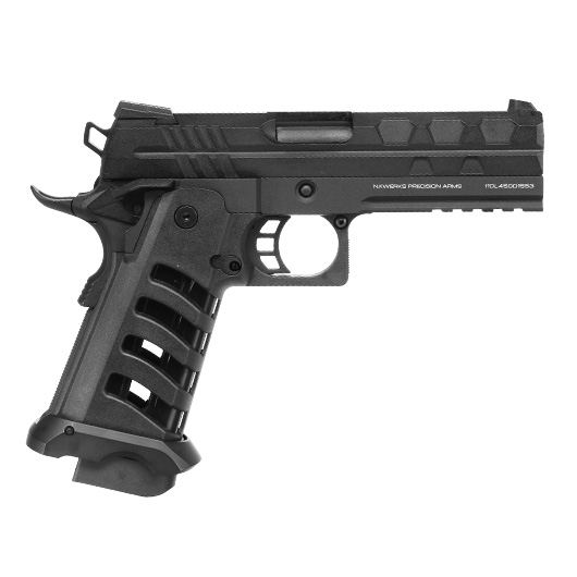 NxWerks NX1911 Apocalypse CO2 Luftpistole Kal. 4,5mm BB Metallschlitten Blowback schwarz Bild 4