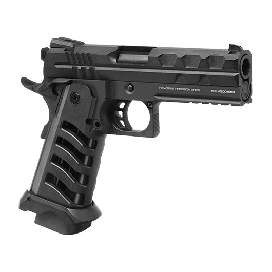 NxWerks NX1911 Apocalypse CO2-Luftpistole Kal. 4,5mm Stahl-BB Blowback Metallschlitten schwarz Bild 5