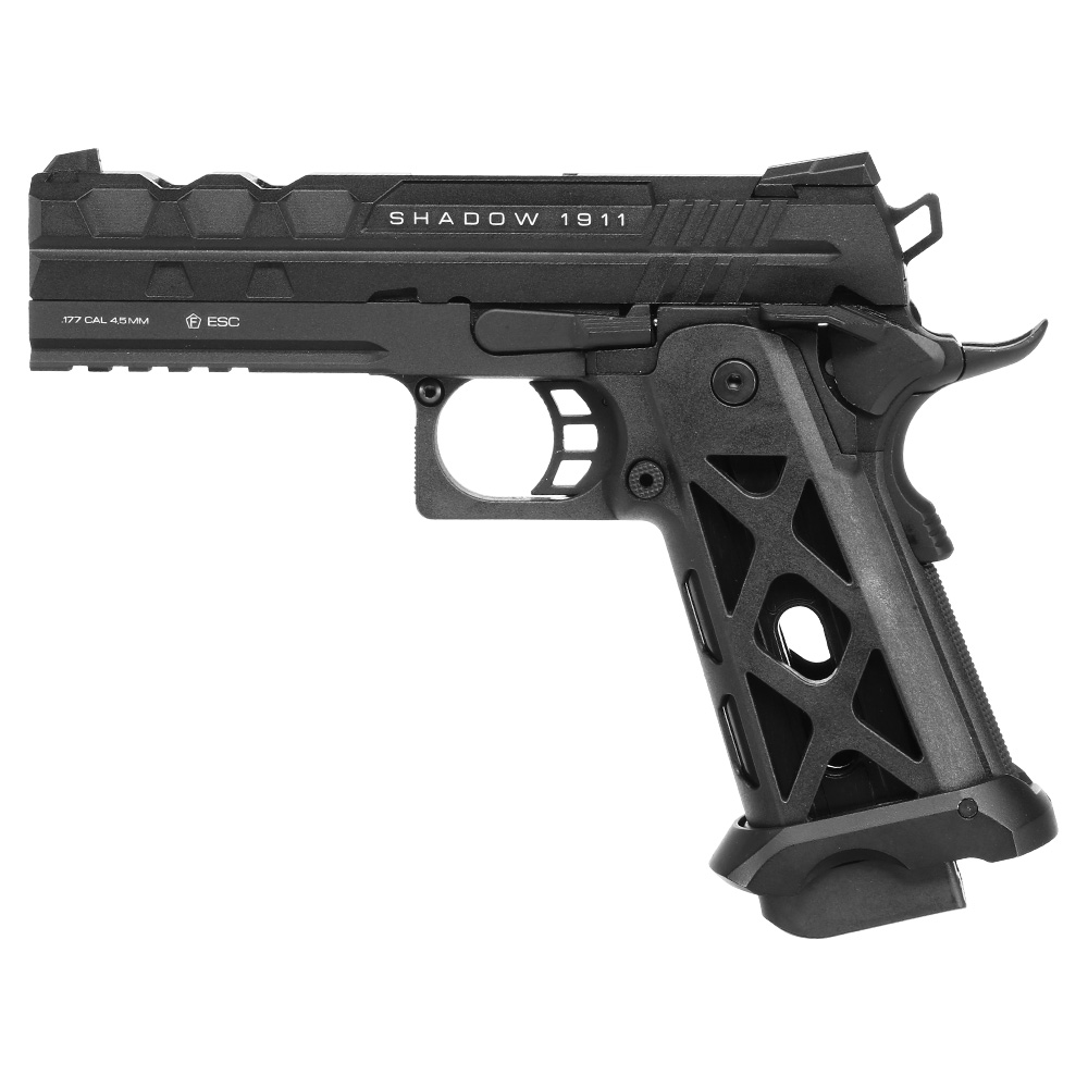 NxWerks NX1911 Shadow CO2 Luftpistole Kal. 4,5mm BB Metallschlitten Blowback schwarz