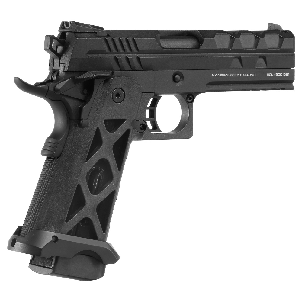 NxWerks NX1911 Shadow CO2 Luftpistole Kal. 4,5mm BB Metallschlitten Blowback schwarz Bild 3
