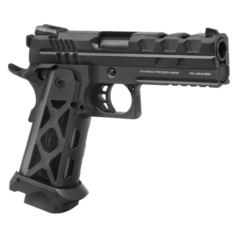 NxWerks NX1911 Shadow CO2 Luftpistole Kal. 4,5mm BB Metallschlitten Blowback schwarz Bild 5