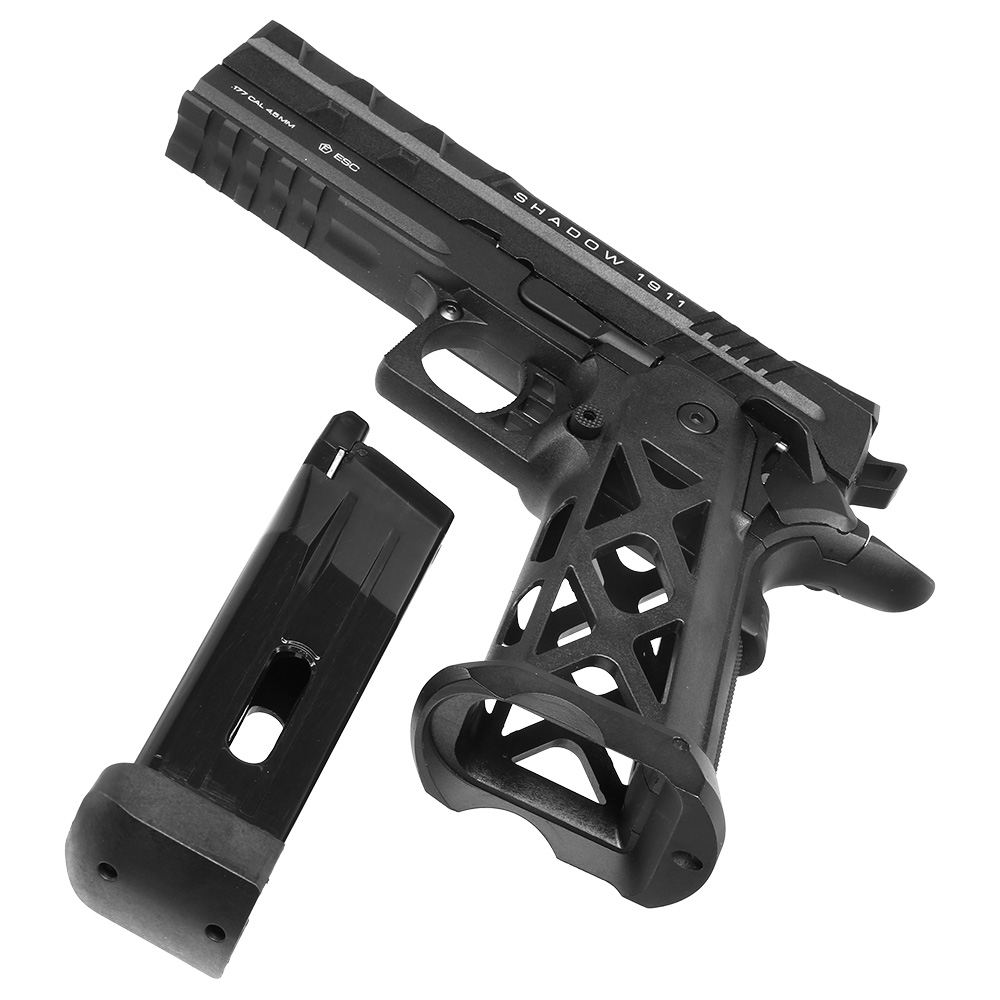 NxWerks NX1911 Shadow CO2 Luftpistole Kal. 4,5mm BB Metallschlitten Blowback schwarz Bild 7