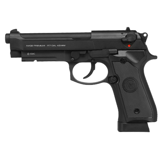 NxWerks NX 92 Commando CO2 Luftpistole Kal. 4,5mm BB Metallschlitten Blowback schwarz