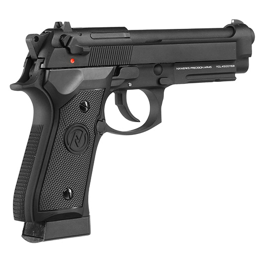 NxWerks NX 92 Commando CO2 Luftpistole Kal. 4,5mm BB Metallschlitten Blowback schwarz Bild 3