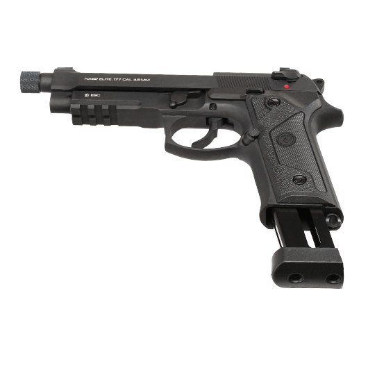 NxWerks NX 92 Elite CO2-Luftpistole Kal. 4,5mm Stahl-BB Blowback Metallschlitten schwarz Bild 6