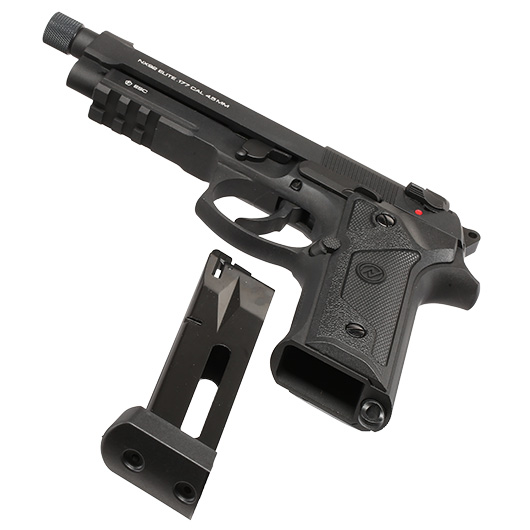 NxWerks NX 92 Elite CO2-Luftpistole Kal. 4,5mm Stahl-BB Blowback Metallschlitten schwarz Bild 7