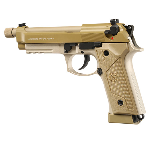 NxWerks NX 92 Elite CO2 Luftpistole Kal. 4,5mm BB Metallschlitten Blowback desert Bild 2