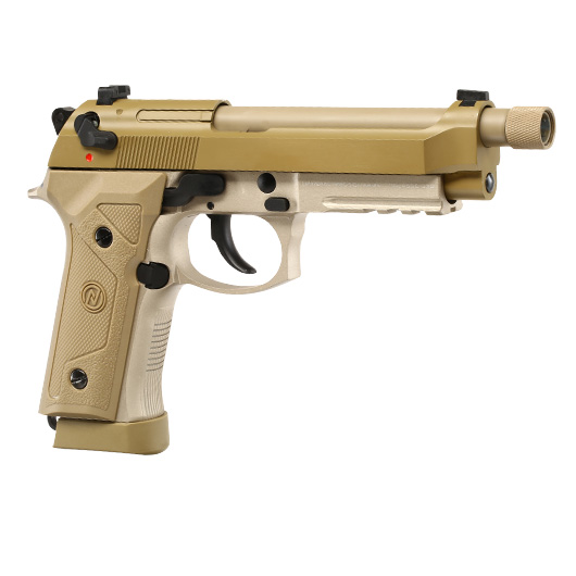NxWerks NX 92 Elite CO2 Luftpistole Kal. 4,5mm BB Metallschlitten Blowback desert Bild 5