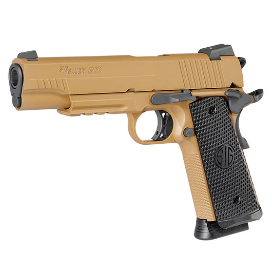 Sig Sauer 1911 Emperor Scorpion CO2 Luftpistole Kal. 4,5 mm BB Vollmetall coyote tan Bild 1