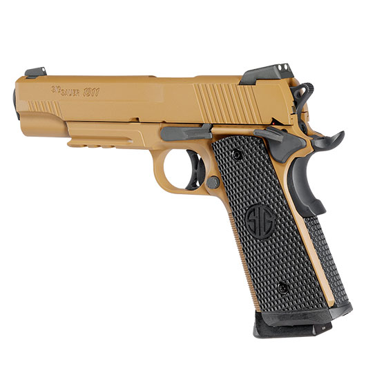 Sig Sauer 1911 Emperor Scorpion CO2 Luftpistole Kal. 4,5 mm BB Vollmetall coyote tan Bild 2