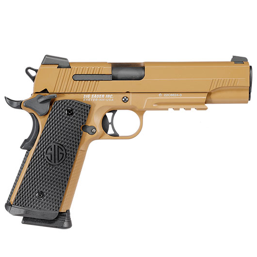 Sig Sauer 1911 Emperor Scorpion CO2 Luftpistole Kal. 4,5 mm BB Vollmetall coyote tan Bild 3