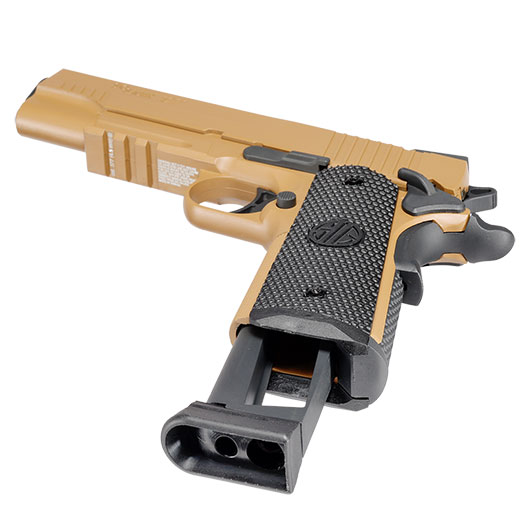 Sig Sauer 1911 Emperor Scorpion CO2 Luftpistole Kal. 4,5 mm BB Vollmetall coyote tan Bild 4
