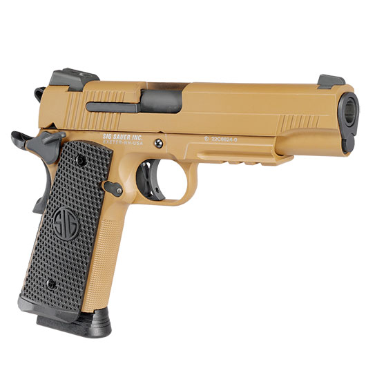 Sig Sauer 1911 Emperor Scorpion CO2 Luftpistole Kal. 4,5 mm BB Vollmetall coyote tan Bild 8
