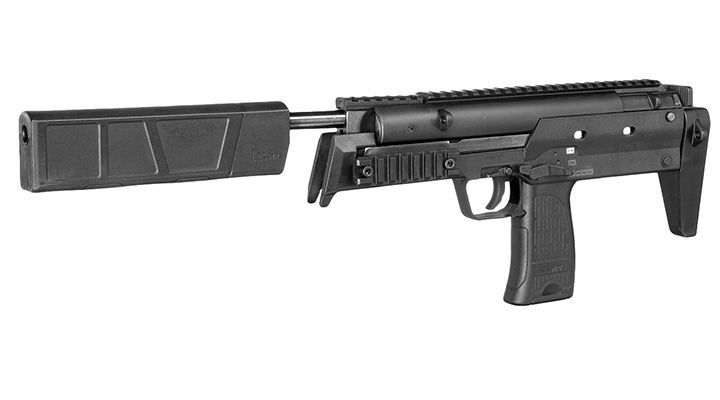 Heckler & Koch MP7 SD Knicklauf Luftpistole Kal. 4,5 mm Diabolo schwarz Bild 2