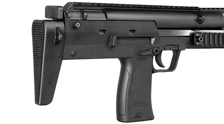 Heckler & Koch MP7 SD Knicklauf Luftpistole Kal. 4,5 mm Diabolo schwarz Bild 8