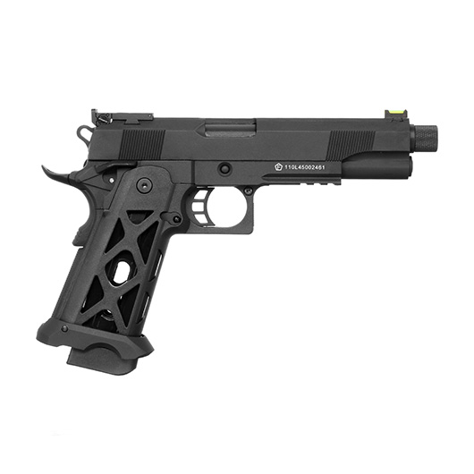 KLI Hi-Capa 5.1 Elite MK2 CO2 Luftpistole Kal. 4,5 mm BB Vollmetall Blowback schwarz Bild 3