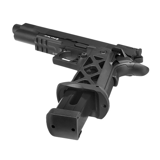 KLI Hi-Capa 5.1 Elite MK2 CO2 Luftpistole Kal. 4,5 mm BB Vollmetall Blowback schwarz Bild 4