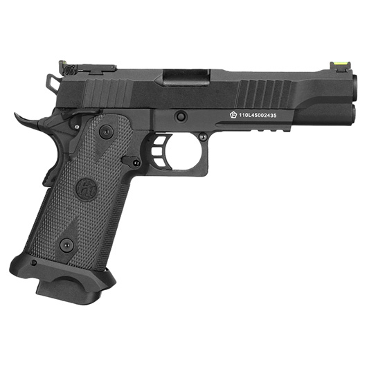 KLI Hi-Capa 5.1 Helios MK1 CO2-Luftpistole Kal. 4,5 mm Stahl-BB Vollmetall Blowback schwarz Bild 3