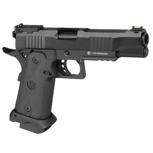 KLI Hi-Capa 5.1 Helios MK1 CO2 Luftpistole Kal. 4,5 mm BB Blowback Vollmetall schwarz Bild 6