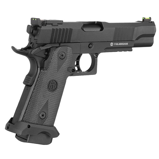 KLI Hi-Capa 5.1 Helios MK1 CO2 Luftpistole Kal. 4,5 mm BB Blowback Vollmetall schwarz Bild 7
