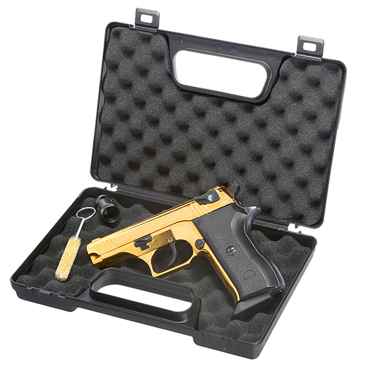 Record 2015 Schreckschuss Pistole Kal. 9mm P.A.K Sonderedition gold Bild 4