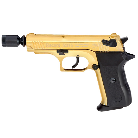 Record 2015 Schreckschuss Pistole Kal. 9mm P.A.K Sonderedition gold Bild 6
