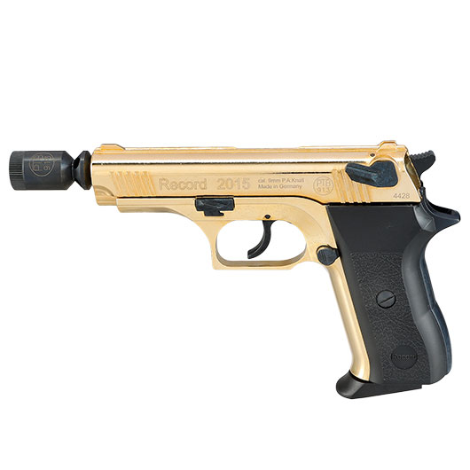 Record 2015 Schreckschuss Pistole Kal. 9mm P.A.K Sonderedition gold Bild 10