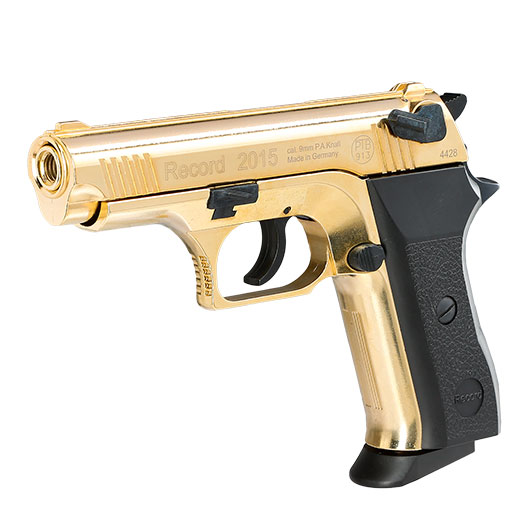 Record 2015 Schreckschuss Pistole Kal. 9mm P.A.K Sonderedition gold Bild 2