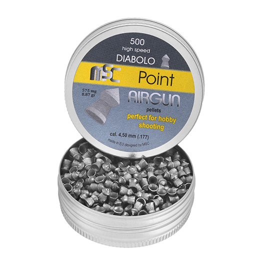 MSC Diabolo Point Kal. 4,5 mm Spitzkopf 0,57 g 500er Dose