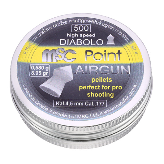 MSC Diabolo Point Profi Kal. 4,5 mm Spitzkopf 0,58 g 500er Dose Bild 1